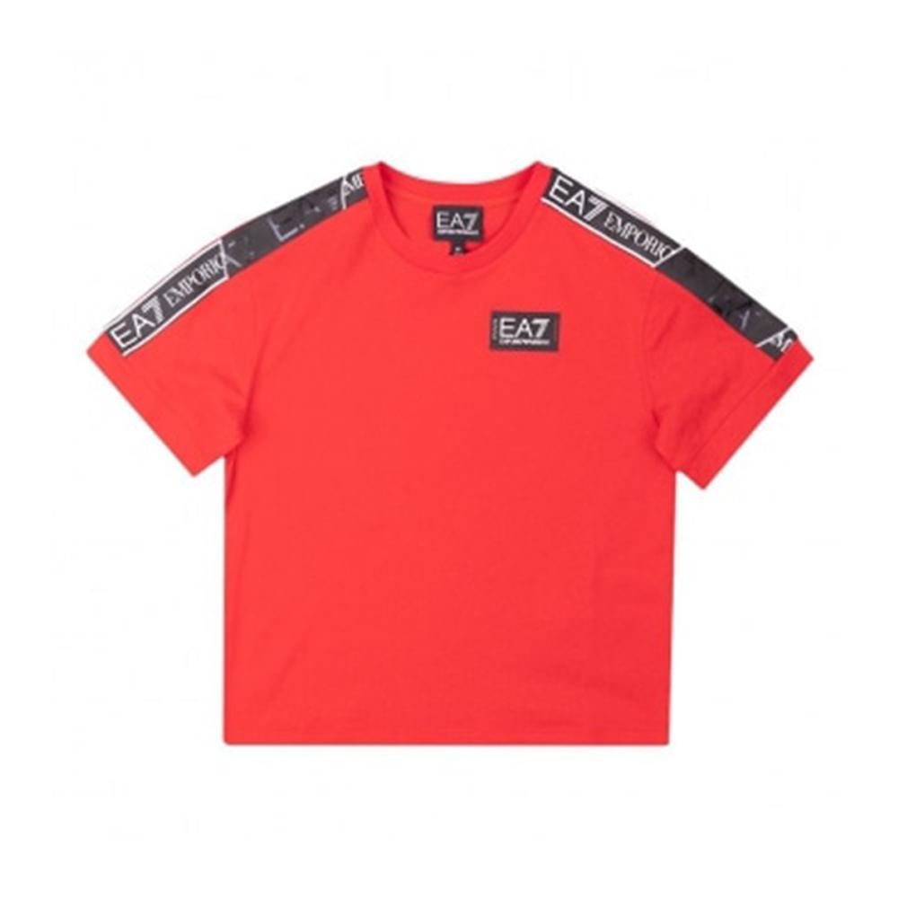ea7 t-shirt ea7. rosso