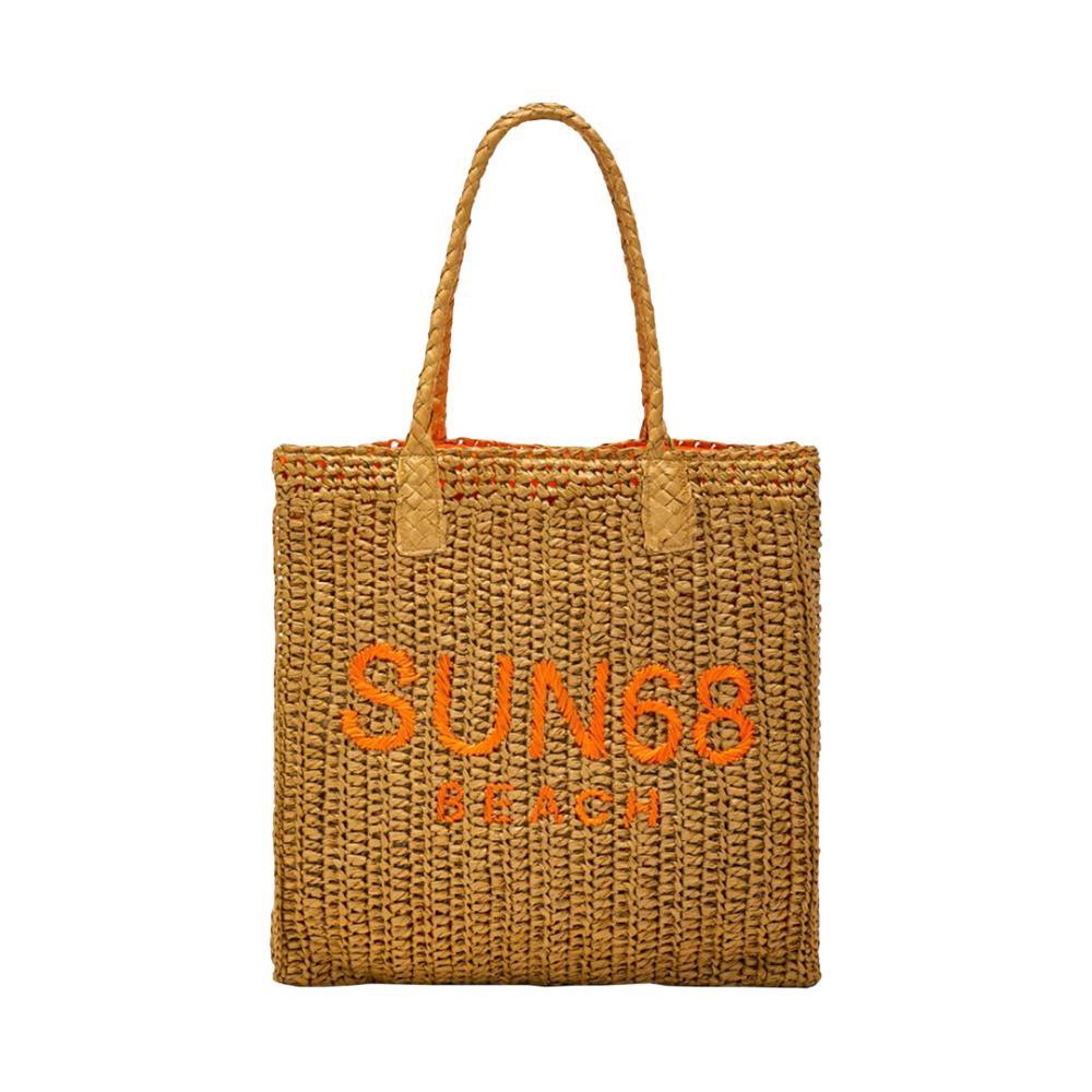 sun68 borsa mare sun68. sabbia/arancio