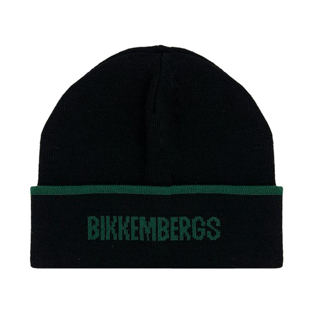 bikkembergs cappello bikkembergs. nero/verde