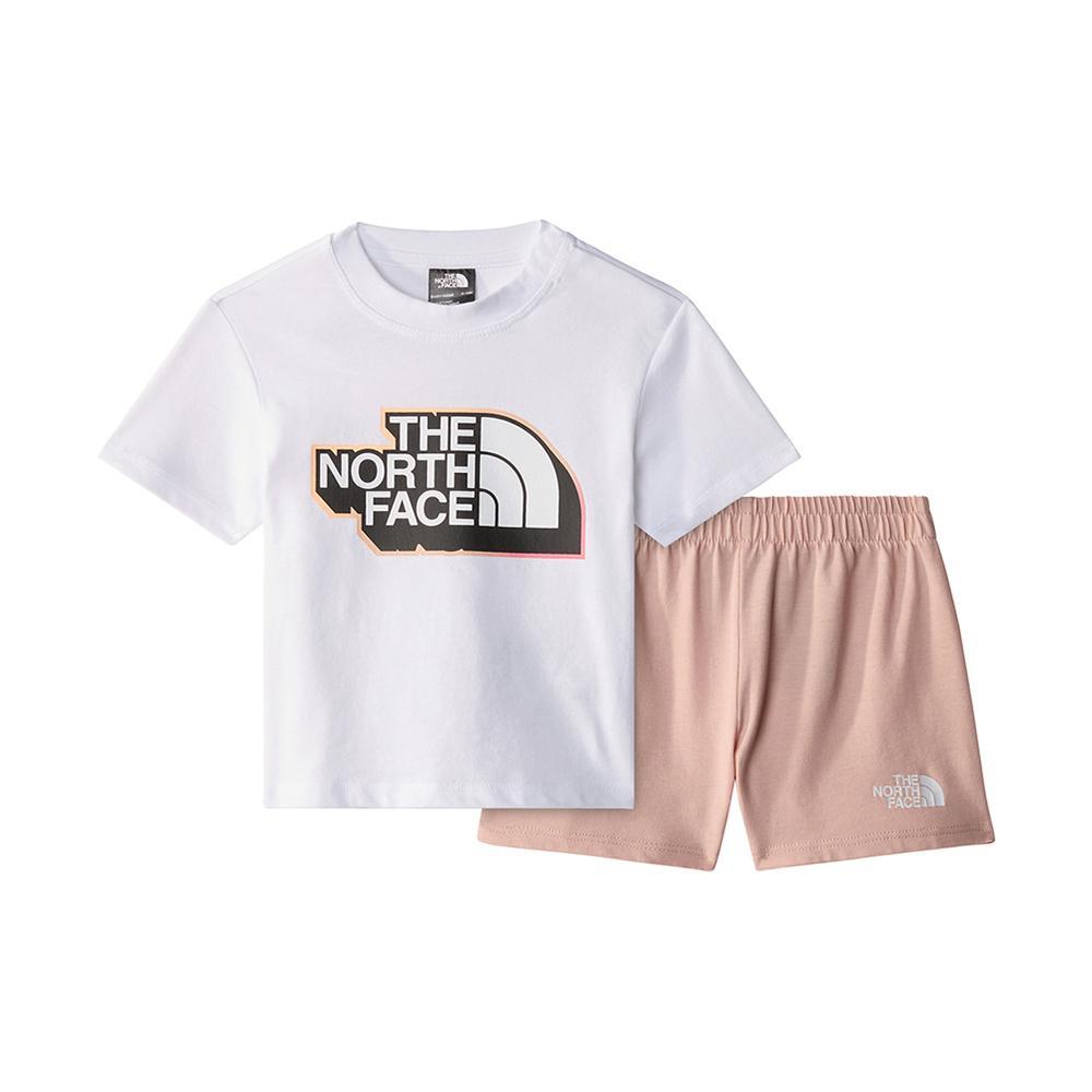 the north face completo the north face. bianco/rosa