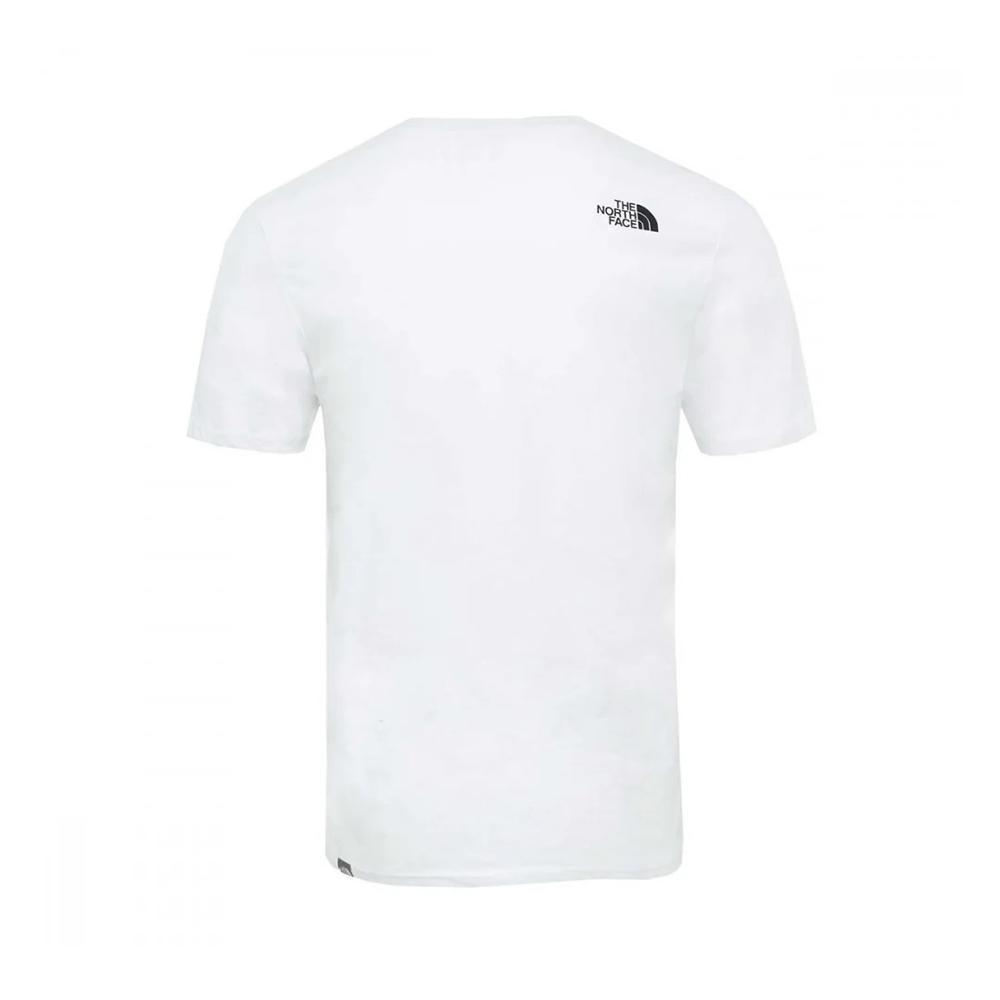 the north face t-shirt the north face. bianco/nero
