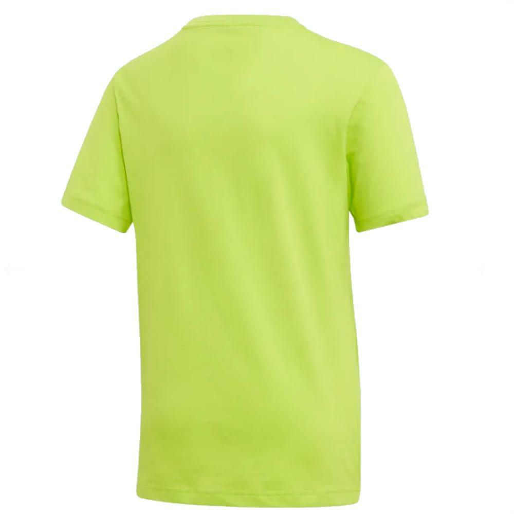 adidas adidas t-shirt bambino verde acido  grigio fm7041