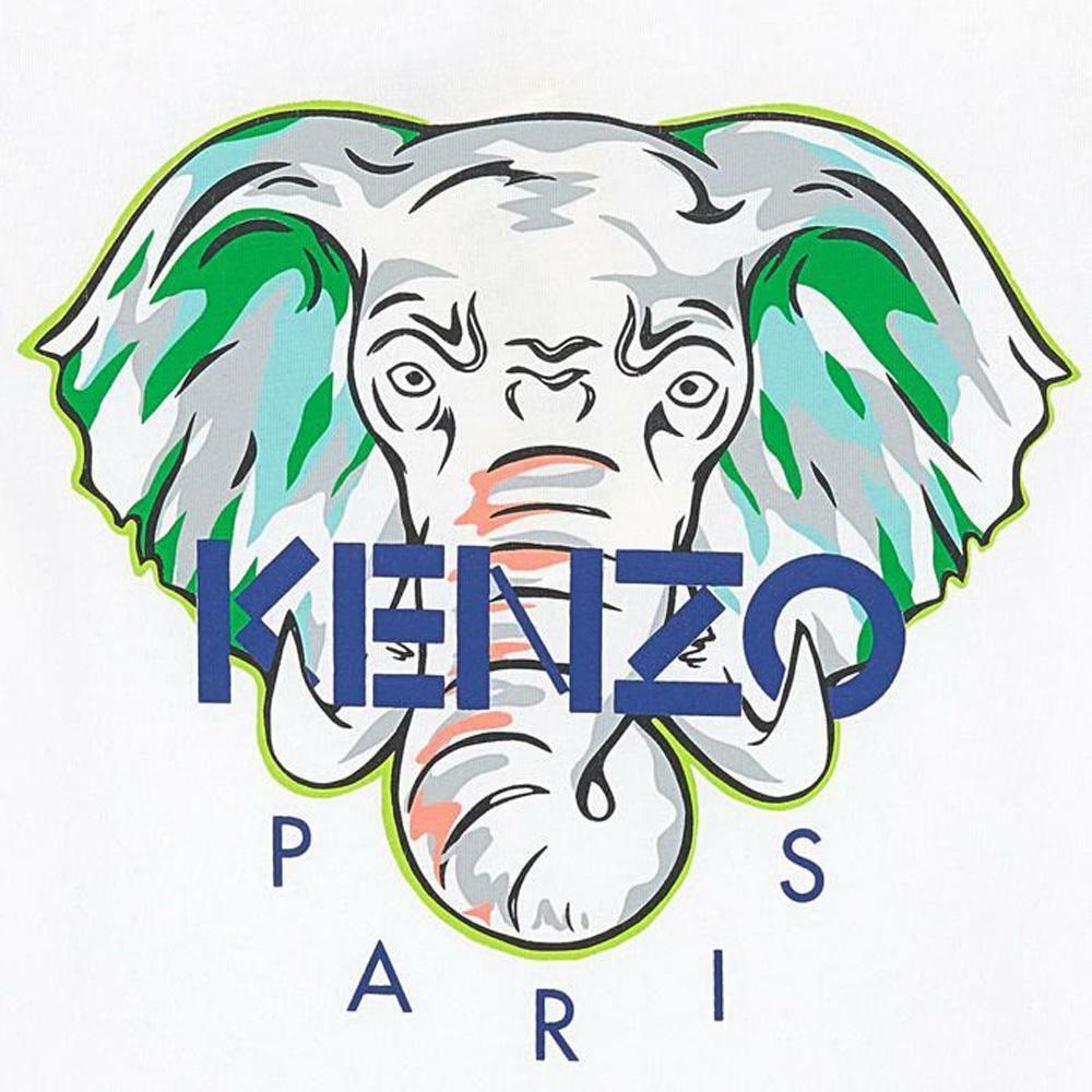 kenzo kenzo t-shirt junior bianco kq106182