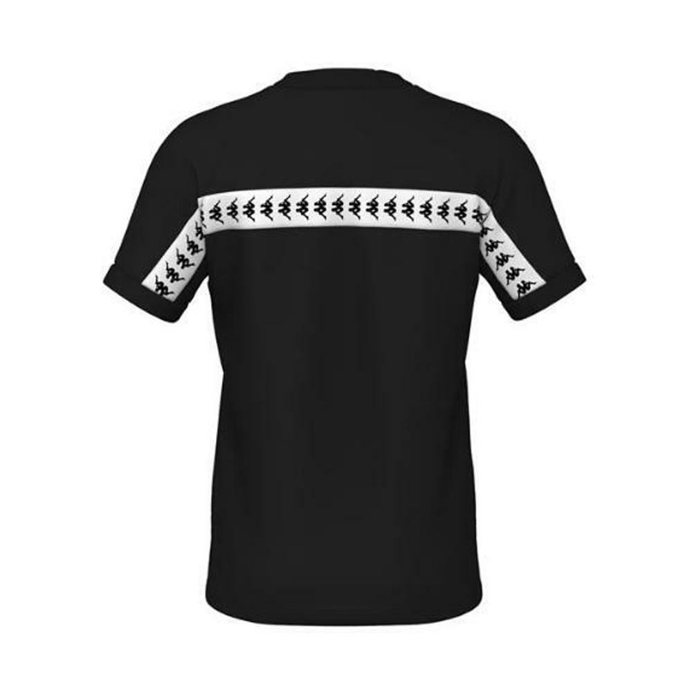 kappa t-shirt kappa. nero/bianco