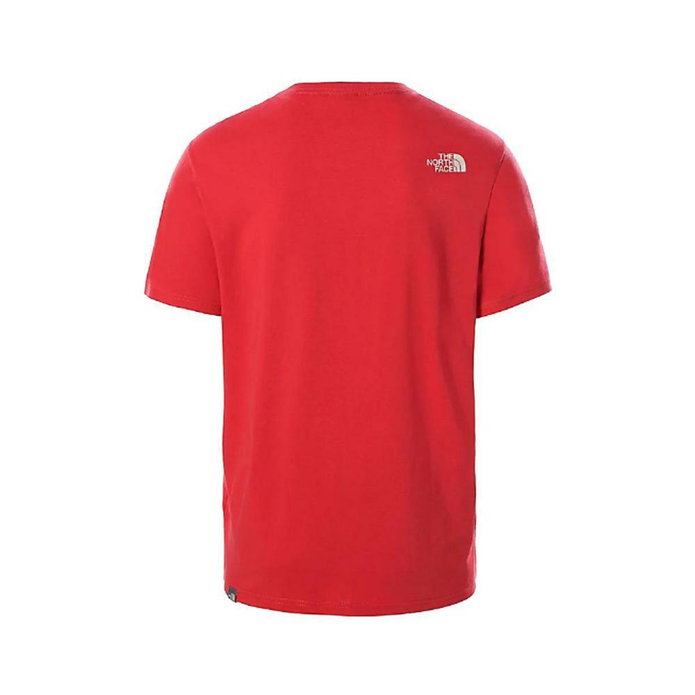 the north face t-shirt the north face. rosso