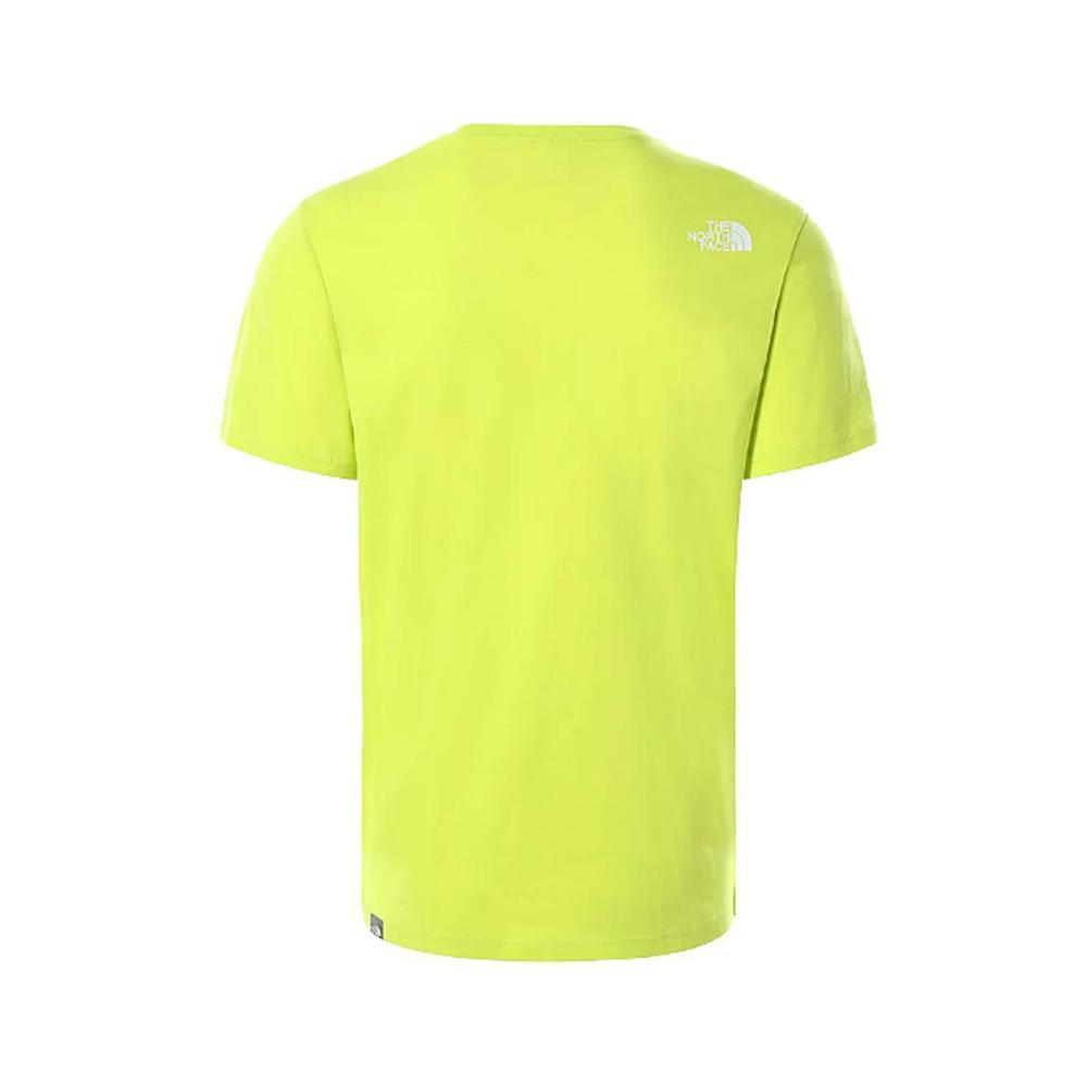 the north face t-shirt the north face. verde acido