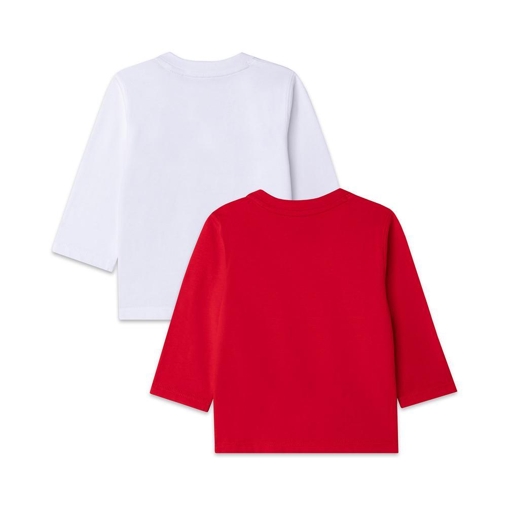 timberland t-shirt timberland. bianco/rosso, 2pz