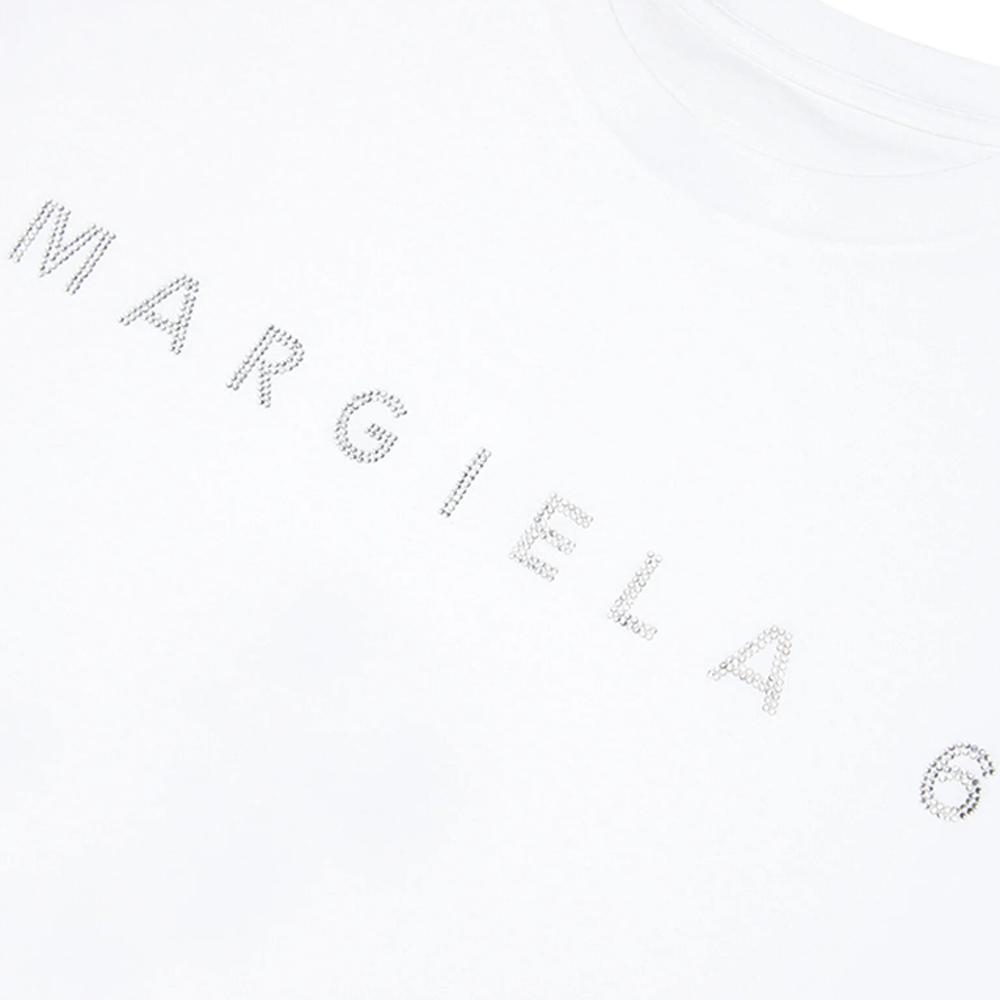 maison margiela t-shirt maison margiela. bianco