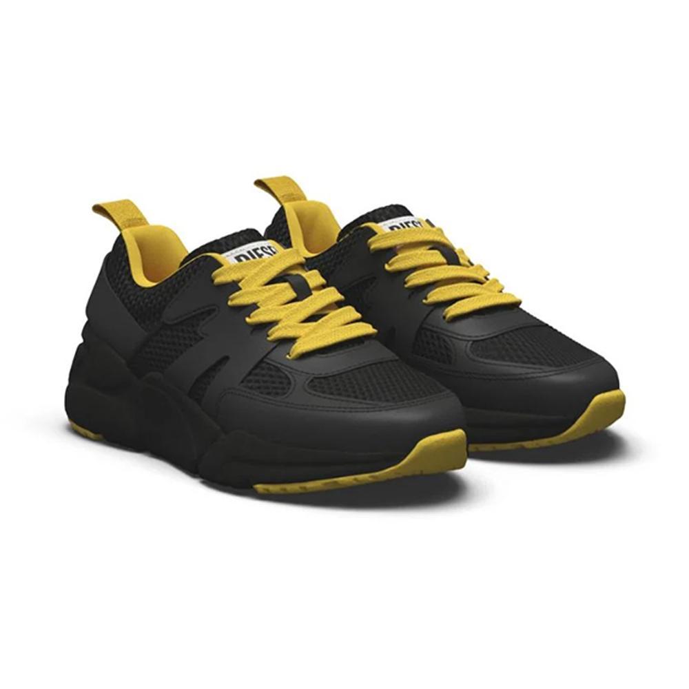 diesel scarpe diesel. nero/giallo