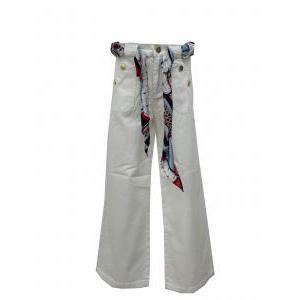 Pantalone liu jo bambina bianco ga1099t5866