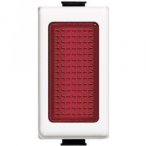 Portalampada colore bianco con diffusore luce rossa  matix am5060r, per segnale assistenza bagno.