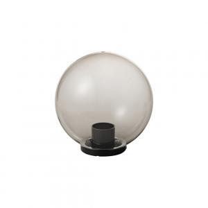 Diffusore a sfera per lampione lampioncino giardino  sfera acrilico base normale, diametro 250 mm, colore fumè. mao 1080201f