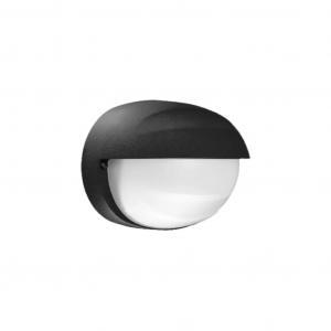 Plafoniera lampada applique  primask 250, attacco e27, colore decorazione nero, lampadina non inclusa. lom lb55322