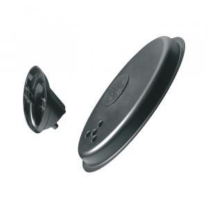 Braccetto di supporto e copertura per  airy ovale, colore nero, lom lb11432