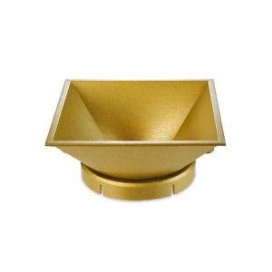 Portalampada da incasso compatibile con  play deco, colore oro, 70x70x31,5 mm, led 71-5123-23-00v1