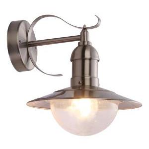 Lampada lampioncino a parete da esterno  mixed, in acciaio inox, lampadina non inclusa, glb 3270
