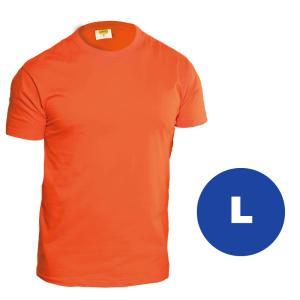 Maglia da lavoro t-shirt  895et, cotone, taglia l, color arancio, log 895et-l