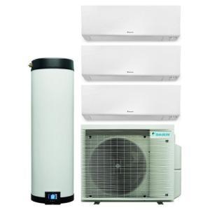 Kit climatizzatore e produzione acqua calda  multi+ 4mwxm52a9+ekhwet120bv3+ 2 ftxm25r + 1 ftxm35r