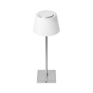 IOLUME Lampada da tavolo led ricaricabile dimmerabile IP44 Cromata