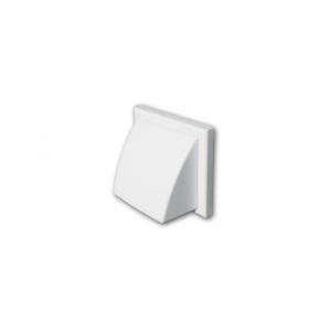 Griglia quadrata con protezione antivento ad incasso in plastica abs bianca  11104070