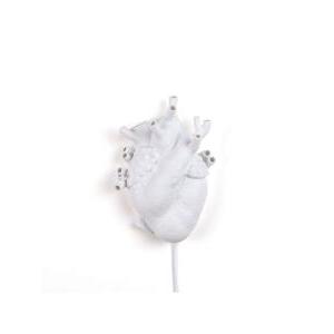 Heart lamp lampada applique in porcellana altezza 32 cm  09925