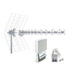 Kit antenna 5g blu10hd + amplificatore map2r345u t2 + alimentatore mini power 12p  217972