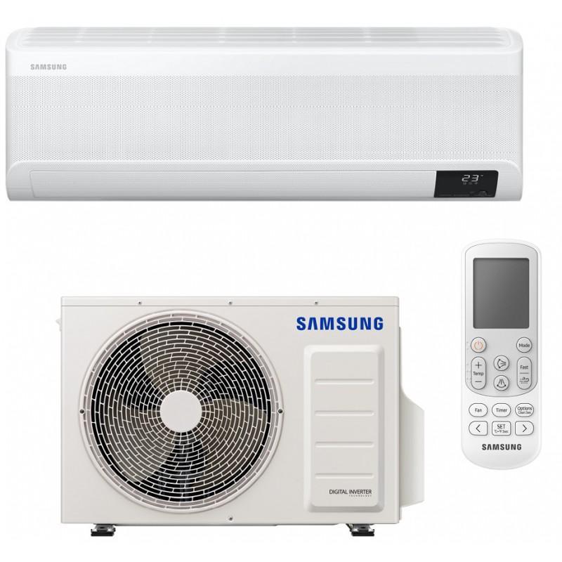 Kit condizionatore monosplit Samsung WindFree, 18000 BTU, unitu00e0 esterna + unitu00e0 interna, AR18BXEAAWKXEU + AR18BXEAAWKNEU