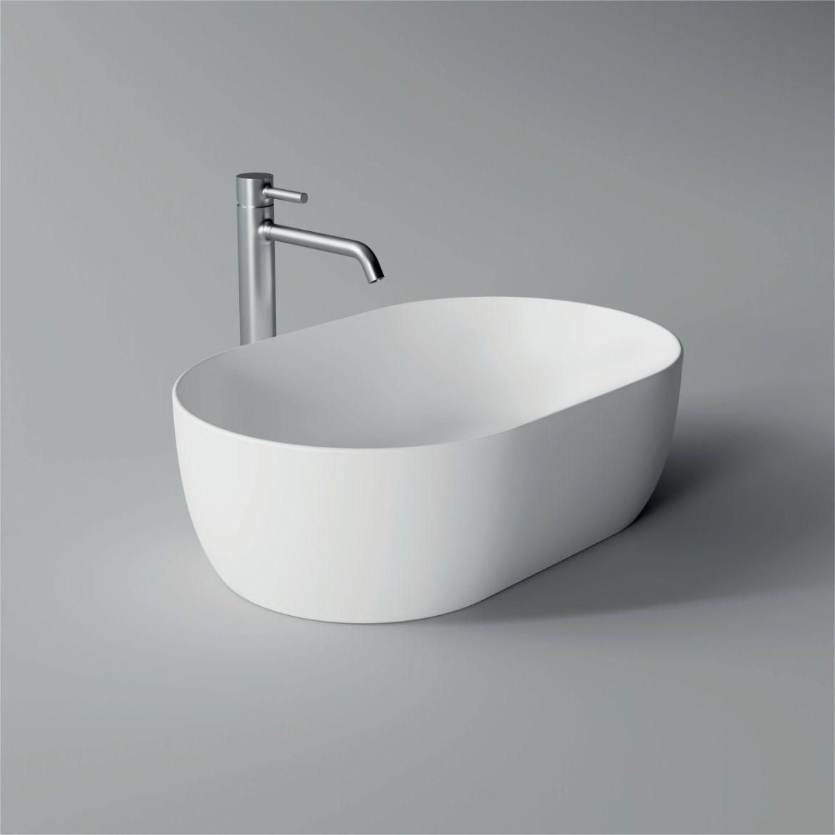 Lavandino, lavabo da appoggio ALICE CERAMICA serie UNICA 55X35
