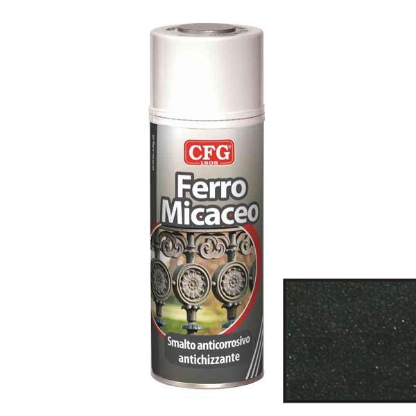 Smalto vernice spray per ferro CFG FERRO MICACEO, colore grafite ferro antico, 400 ml, CFG S0620