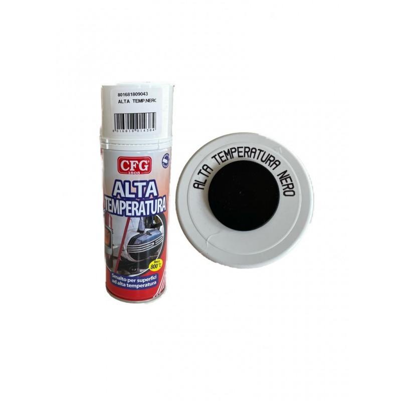 Smalto vernice spray alta temperatura CFG, acrilico, nero, 400 ml, CFG S0500
