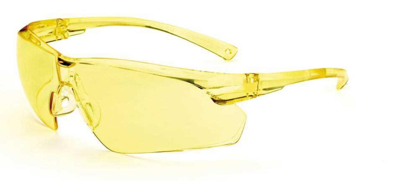 Occhiali protettivi in policarbonato, lenti gialle, LOGICA 505U/19