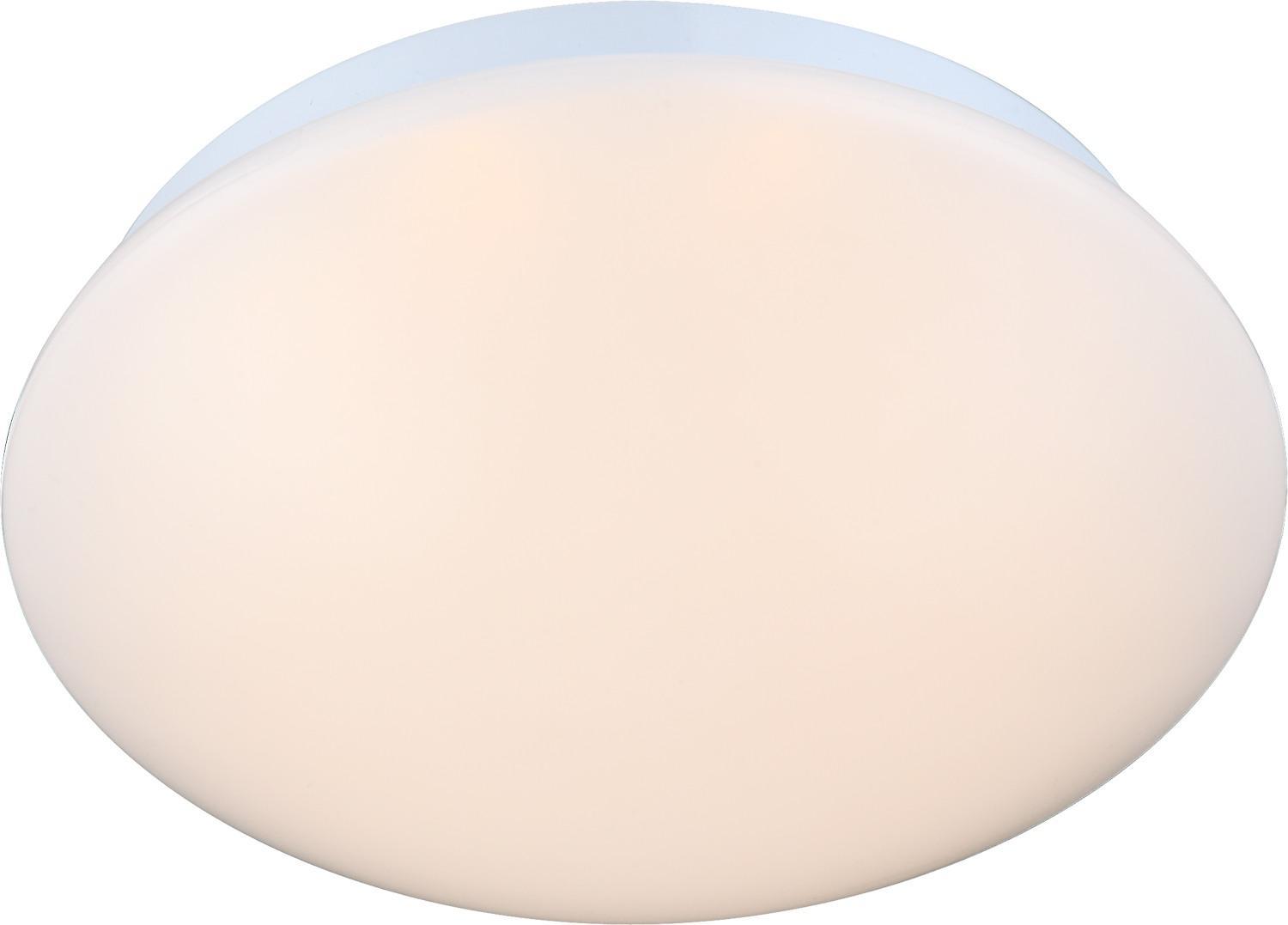 Plafoniera tonda con lampada LED inclusa GLOBO MARLON, colore bianco, acrilico opale, 8W, 500 lumen, 3000K