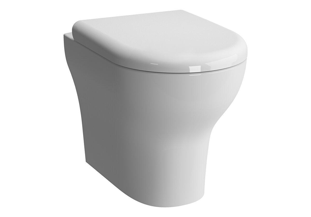 Vaso WC filo muro a pavimento 52 cm Zentrum bianco Vitra 5788L003-0075