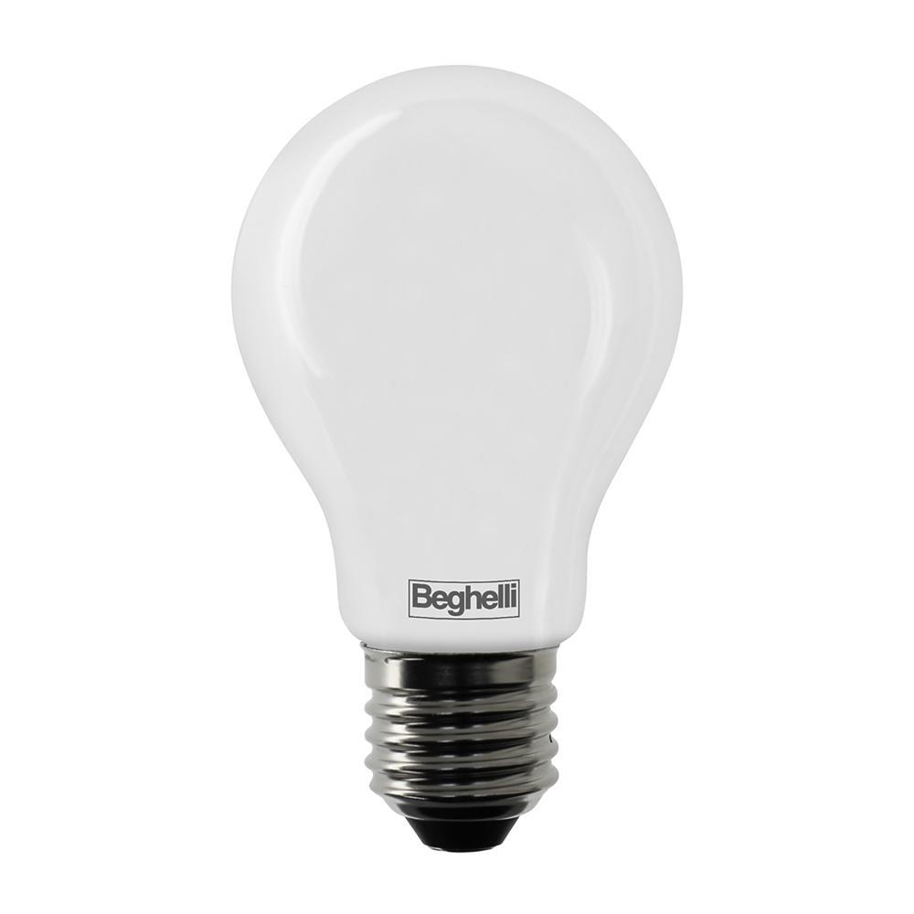 Lampadina LED 7W E27 4000K luce naturale goccia Beghelli 56521