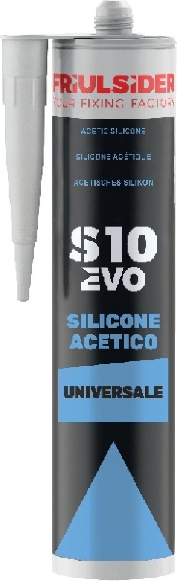 FRIULSIDER Silicone acetico trasparente S10 EVO 280 ml Friulsider