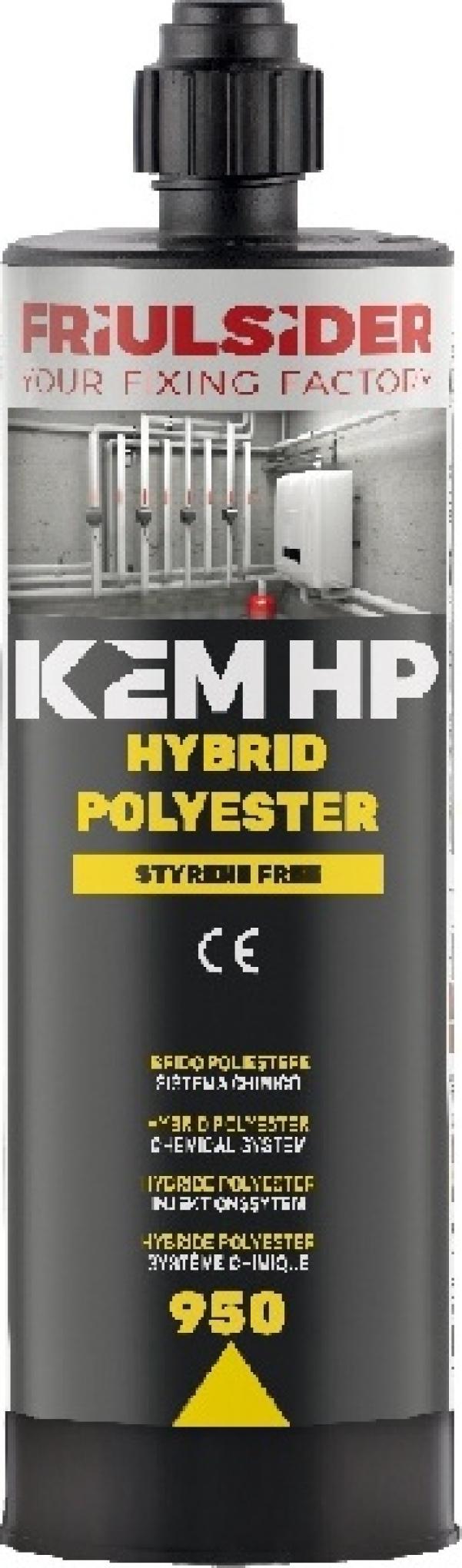 KEM HP HYBRID POLYESTER Fissaggio chimico senza stirene Friulsider 9500600000000