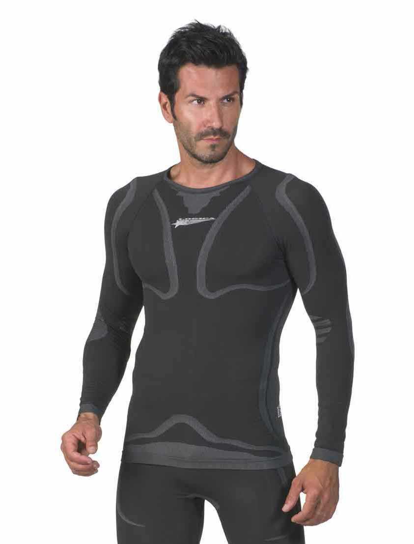 T-shirt termica aderente maglia lunga 652S91 Taglia L/XL Logica GHIBLY-L XL