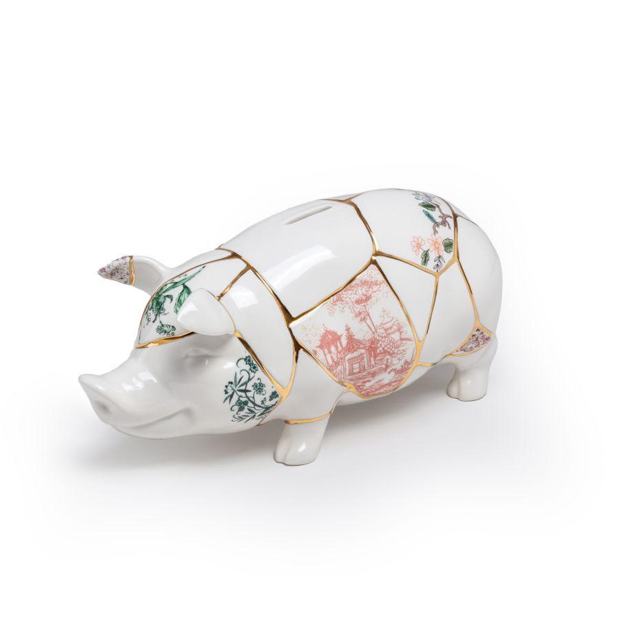 Salvadanaio in porcellana Kintsugi Piggy Bank Seletti 09942