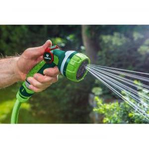 Irrigatore a pistola per giardino  a 7 funzioni con pulsante di controllo a pollice, gto 15g710