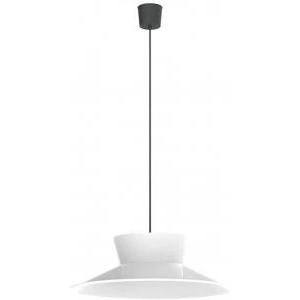Lampada da sospensione soffitto  vintage 35, attacco e27, colore paralume bianco, lampadina non inclusa, lom lb1110013