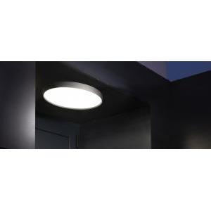 Lampada led da muro/soffitto  ola 500 colore scocca grigio, colore luce bianca naturale 4000k, 42w, 5500 lumen, lom ll14401gn