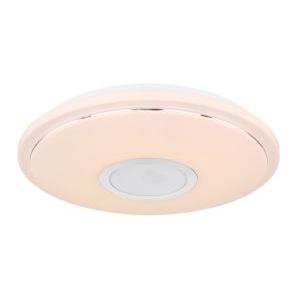 Lampada plafoniera smart con cassa audio bluetooth integrata, colore luce regolabile,  connor, glb 41386-16l.