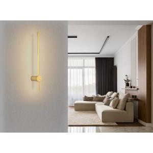 Lampada applique  chasey, lampadina led inclusa 12w 75 lm, da parete, color oro, glb 78407-12b.