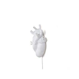 Heart lamp lampada applique in porcellana altezza 32 cm  09925