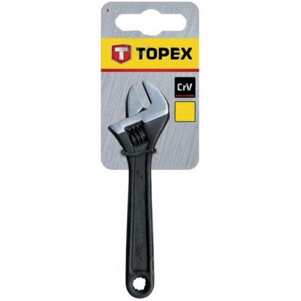 TOPEX CHIAVE INGLESE REGOLABILE A RULLINO TOPEX - 200mm RANGE 0-31 mm, GTO  35D556