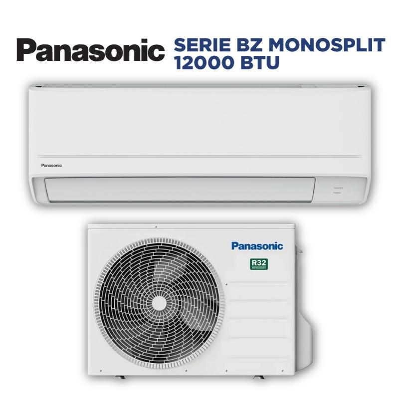 Condizionatore 12000 BTU monosplit Panasonic serie BZ, unitu00e0 esterna + unitu00e0 interna, CU-BZ35ZKE + CS-BZ35ZKE