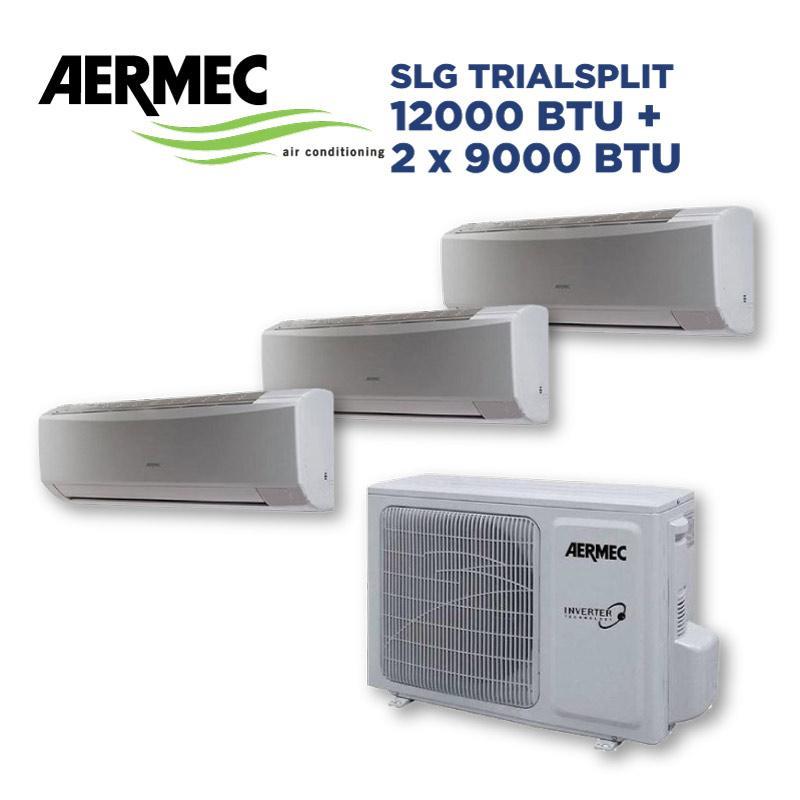 Kit condizionatore trial split Aermec, unitu00e0 esterna + 3 unitu00e0 interne, 12000+9000+9000 BTU, MPG630 + nu00b02 SPG250W + nu00b01 SPG350W. 