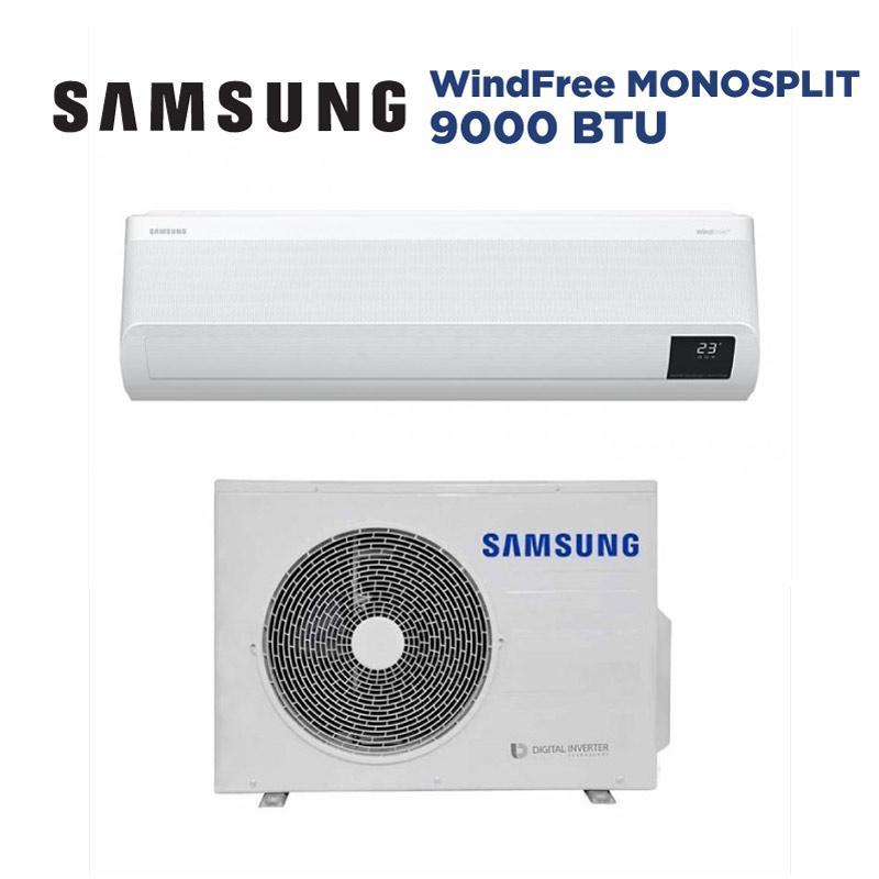 Kit condizionatore monosplit Samsung WindFree, 9000 BTU, unitu00e0 esterna + unitu00e0 interna, AR09TXEAAWKXEU + AR09TXEAAWKNEU