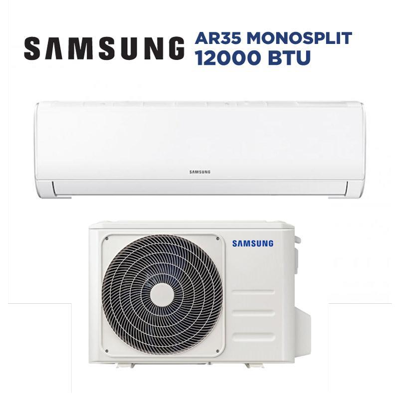 Kit condizionatore Samsung serie AR35, 12000 BTU, monosplit, unitu00e0 interna + unitu00e0 esterna,  AR12TXHQASIXEU + AR12TXHQASINEU