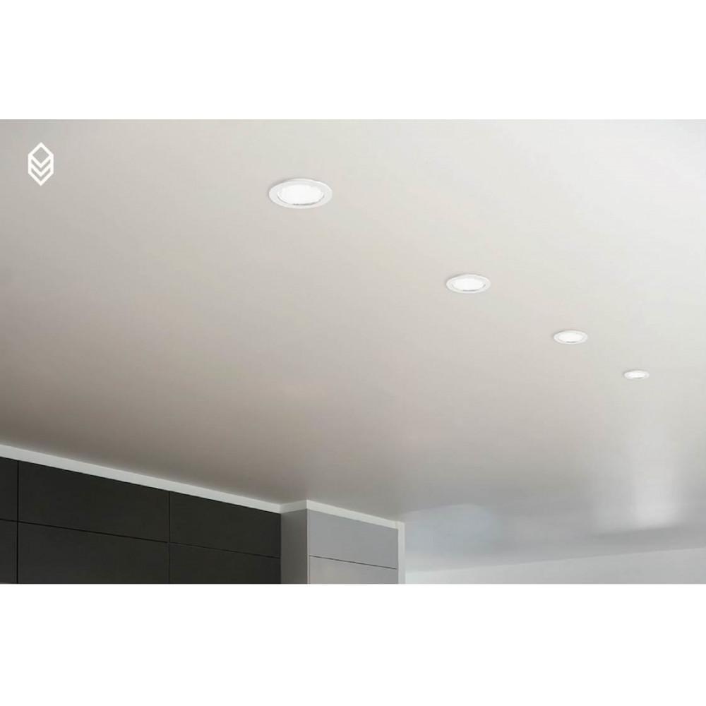 Faretto da incasso a soffitto LEDS C4 KRAP, attacco E27, lampadina NON inclusa, massimo 100W.
